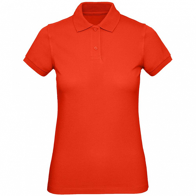 Рубашка поло женская Inspire, красная с логотипом в Екатеринбурге заказать по выгодной цене в кибермаркете AvroraStore
