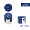 Беспроводная Bluetooth колонка "Echo", белый/темно-синий покрытие soft touch с логотипом в Екатеринбурге заказать по выгодной цене в кибермаркете AvroraStore