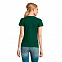 Футболка женская IMPERIAL WOMEN XL тёмно-зелёный 100% хлопок 190г/м2 с логотипом в Екатеринбурге заказать по выгодной цене в кибермаркете AvroraStore