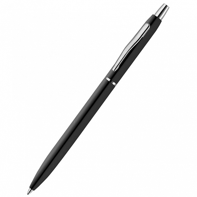 Ручка металлическая Palina - Черный AA с логотипом в Екатеринбурге заказать по выгодной цене в кибермаркете AvroraStore