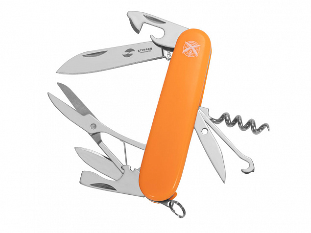 Нож перочинный, 90 мм, 13 функций с логотипом в Екатеринбурге заказать по выгодной цене в кибермаркете AvroraStore