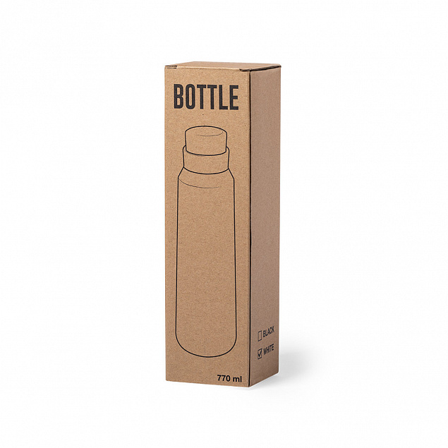 Бутылка для воды ANUKIN, черный, 770 мл, нержавеющая сталь с логотипом в Екатеринбурге заказать по выгодной цене в кибермаркете AvroraStore