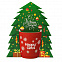 Коробка-украшение для чашки( D=9 см) в виде елки с логотипом в Екатеринбурге заказать по выгодной цене в кибермаркете AvroraStore