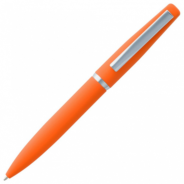 Ручка шариковая Bolt Soft Touch, оранжевая с логотипом в Екатеринбурге заказать по выгодной цене в кибермаркете AvroraStore