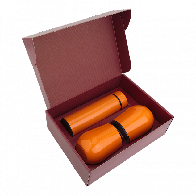 Набор Hot Box C2 red (оранжевый) с логотипом в Екатеринбурге заказать по выгодной цене в кибермаркете AvroraStore