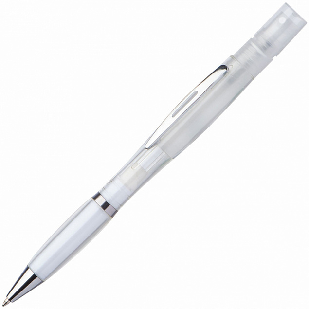 Шариковая ручка с распылителем, белая  с логотипом в Екатеринбурге заказать по выгодной цене в кибермаркете AvroraStore