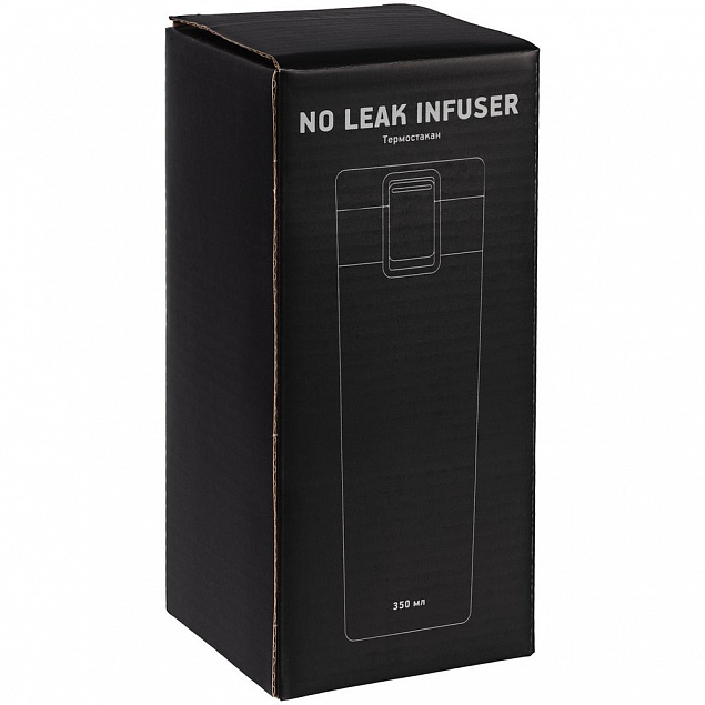 Термостакан No Leak Infuser, черный с логотипом в Екатеринбурге заказать по выгодной цене в кибермаркете AvroraStore