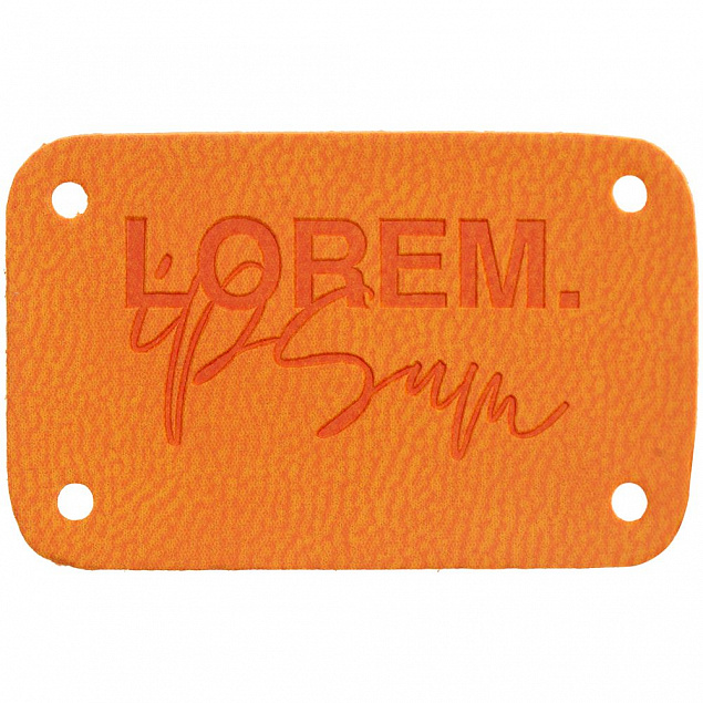 Лейбл Latte, S, оранжевый с логотипом в Екатеринбурге заказать по выгодной цене в кибермаркете AvroraStore