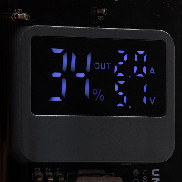 Аккумулятор c быстрой зарядкой Trellis Geek 10000 мАч, темно-серый с логотипом в Екатеринбурге заказать по выгодной цене в кибермаркете AvroraStore