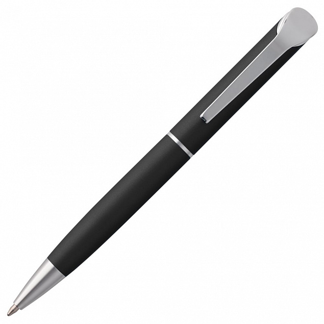 Ручка шариковая Glide, черная с логотипом в Екатеринбурге заказать по выгодной цене в кибермаркете AvroraStore