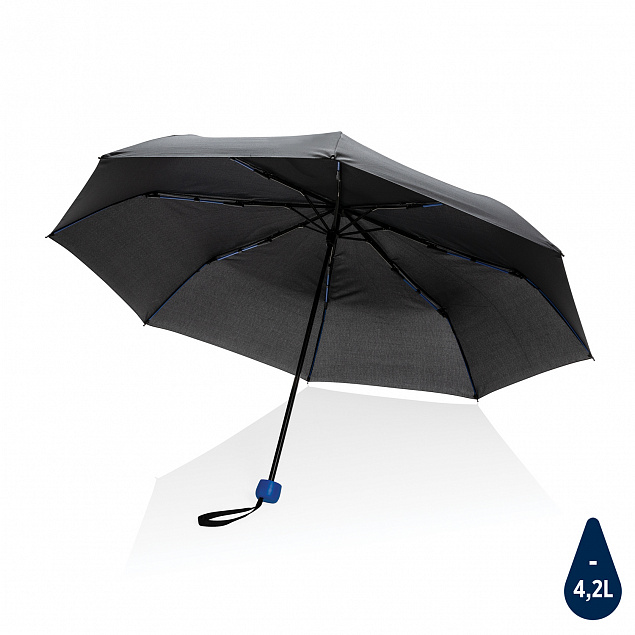 Компактный плотный зонт Impact из RPET AWARE™, 20,5" с логотипом в Екатеринбурге заказать по выгодной цене в кибермаркете AvroraStore