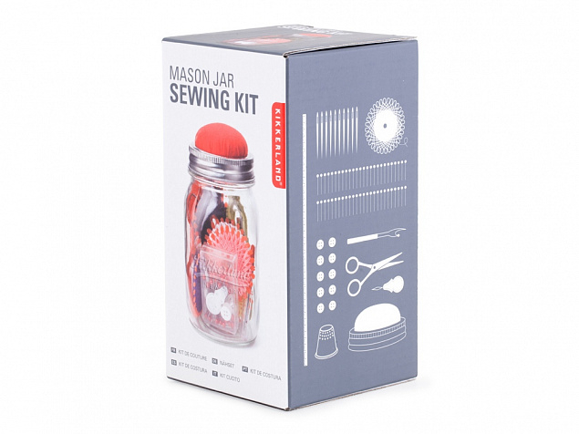 Швейный набор в банке Sewing Kit с логотипом в Екатеринбурге заказать по выгодной цене в кибермаркете AvroraStore