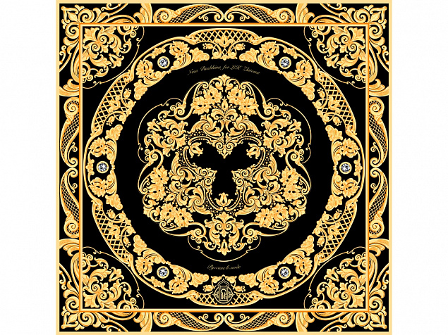 Платок «Златоустовская гравюра» с логотипом в Екатеринбурге заказать по выгодной цене в кибермаркете AvroraStore