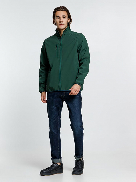 Куртка мужская Radian Men, темно-зеленая с логотипом в Екатеринбурге заказать по выгодной цене в кибермаркете AvroraStore