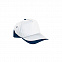 Бейсболка FORT (белая) - Темно-синий XX с логотипом в Екатеринбурге заказать по выгодной цене в кибермаркете AvroraStore