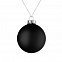 Елочный шар Finery Matt, 8 см, матовый черный с логотипом в Екатеринбурге заказать по выгодной цене в кибермаркете AvroraStore