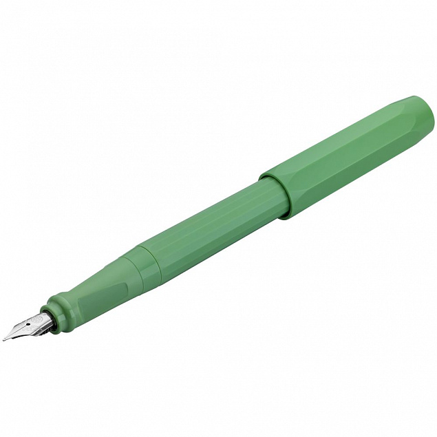 Ручка перьевая Perkeo, зеленая с логотипом в Екатеринбурге заказать по выгодной цене в кибермаркете AvroraStore