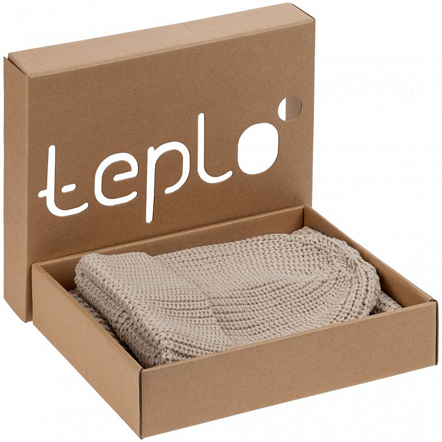 Коробка Teplo, малая, крафт с логотипом в Екатеринбурге заказать по выгодной цене в кибермаркете AvroraStore