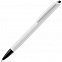 Ручка шариковая Tick, белая с черным с логотипом в Екатеринбурге заказать по выгодной цене в кибермаркете AvroraStore