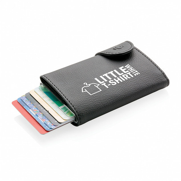 Кошелек с держателем для карт C-Secure RFID, черный с логотипом в Екатеринбурге заказать по выгодной цене в кибермаркете AvroraStore