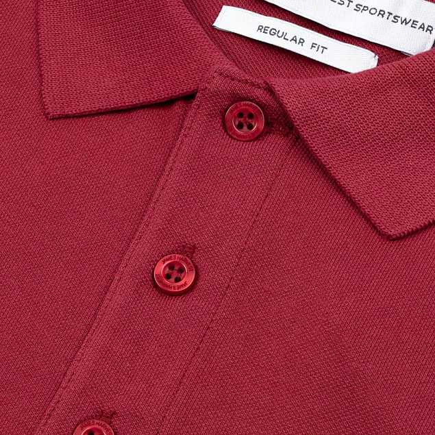 Рубашка поло мужская Neptune, вишнево-красная с логотипом в Екатеринбурге заказать по выгодной цене в кибермаркете AvroraStore