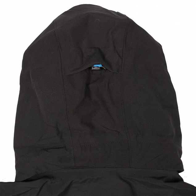 Куртка софтшелл женская Patrol, черная с синим с логотипом в Екатеринбурге заказать по выгодной цене в кибермаркете AvroraStore