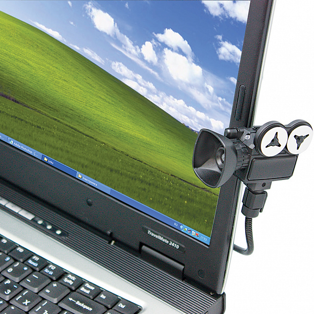 Веб-камера с микрофоном "Мотор!", USB разъем, пластик с логотипом в Екатеринбурге заказать по выгодной цене в кибермаркете AvroraStore