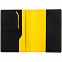 Обложка для паспорта Multimo, черная с желтым с логотипом в Екатеринбурге заказать по выгодной цене в кибермаркете AvroraStore