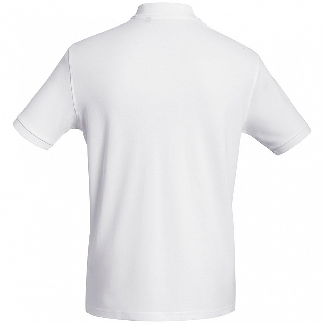 Рубашка поло мужская Inspire белая с логотипом в Екатеринбурге заказать по выгодной цене в кибермаркете AvroraStore