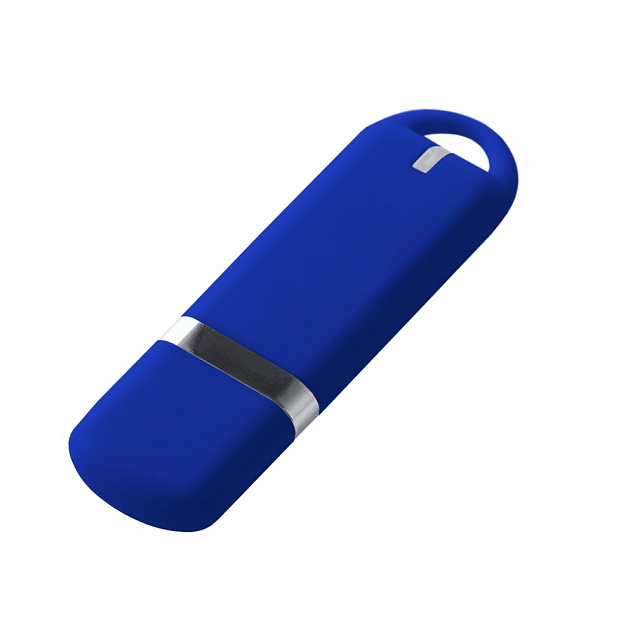 Флешка Memo, 8 Гб, синяя с логотипом в Екатеринбурге заказать по выгодной цене в кибермаркете AvroraStore