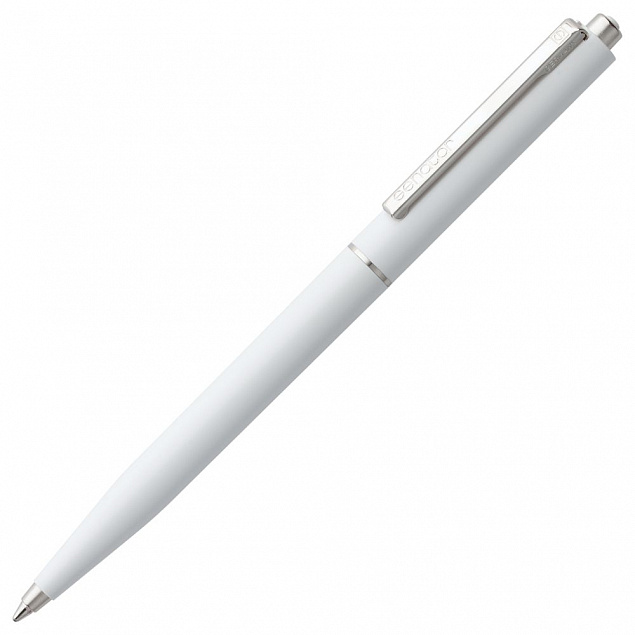 Ручка шариковая Senator Point ver.2, белая с логотипом в Екатеринбурге заказать по выгодной цене в кибермаркете AvroraStore
