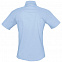 Рубашка женская с коротким рукавом ELITE, голубая с логотипом в Екатеринбурге заказать по выгодной цене в кибермаркете AvroraStore