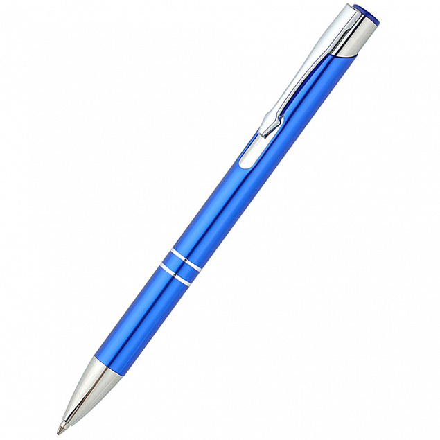 Ручка металлическая Holly - Синий HH с логотипом в Екатеринбурге заказать по выгодной цене в кибермаркете AvroraStore