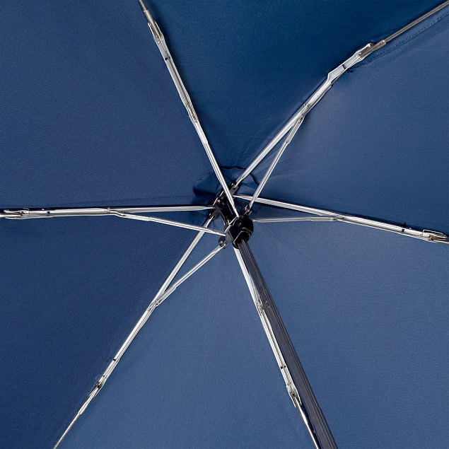 Зонт складной Carbonsteel Slim, темно-синий с логотипом в Екатеринбурге заказать по выгодной цене в кибермаркете AvroraStore