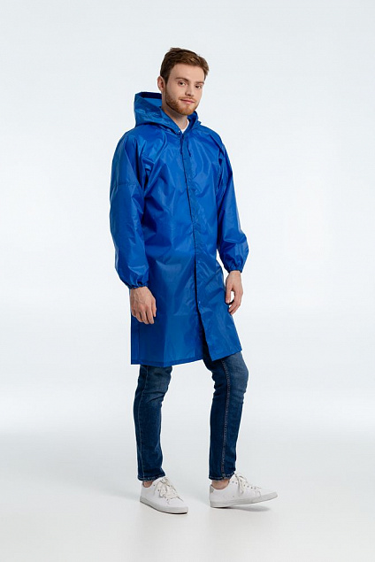 Дождевик унисекс Rainman, ярко-синий с логотипом в Екатеринбурге заказать по выгодной цене в кибермаркете AvroraStore