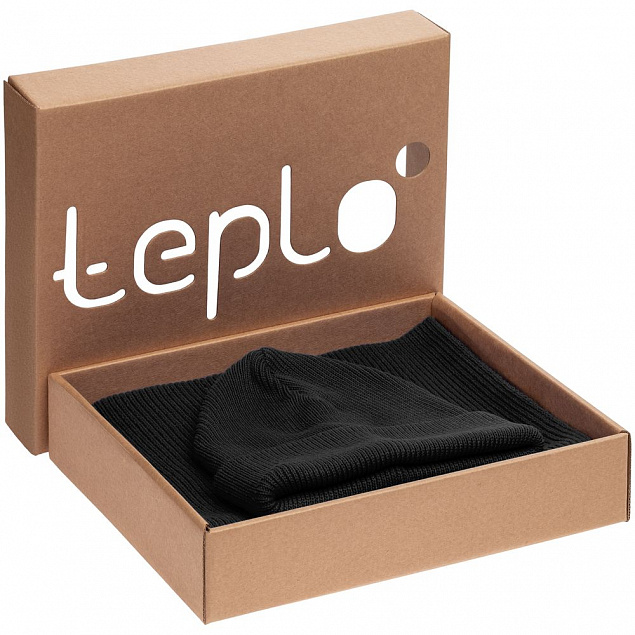 Коробка Teplo, малая, крафт с логотипом в Екатеринбурге заказать по выгодной цене в кибермаркете AvroraStore