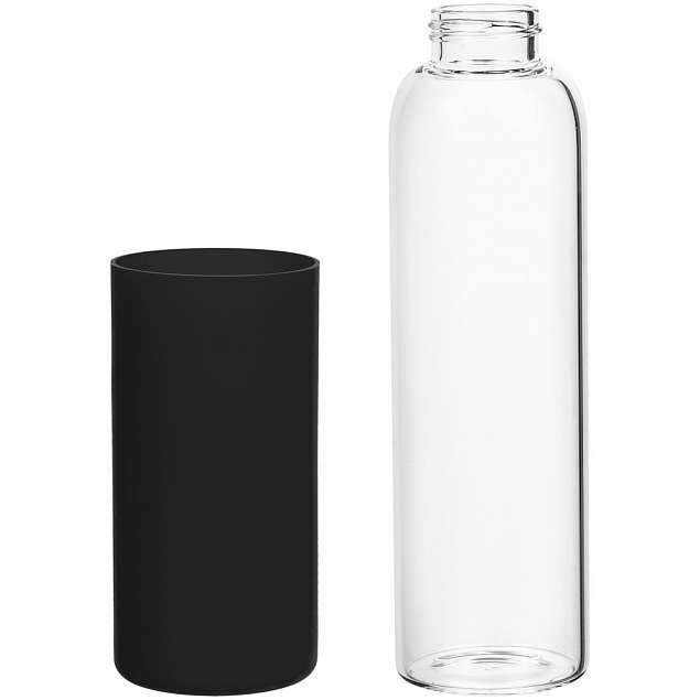 Бутылка для воды Onflow, черная с логотипом в Екатеринбурге заказать по выгодной цене в кибермаркете AvroraStore