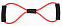 Лента для фитнеса ELASTICAL, черный / красный с логотипом в Екатеринбурге заказать по выгодной цене в кибермаркете AvroraStore