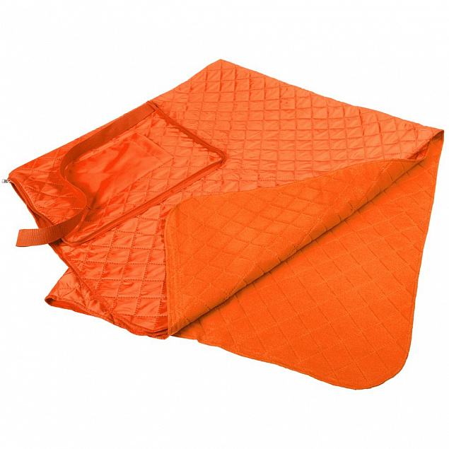 Плед для пикника Soft & Dry, темно-оранжевый с логотипом в Екатеринбурге заказать по выгодной цене в кибермаркете AvroraStore