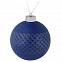 Елочный шар Queen, 10 см, синий с логотипом в Екатеринбурге заказать по выгодной цене в кибермаркете AvroraStore