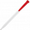Ручка шариковая Favorite, белая с красным с логотипом в Екатеринбурге заказать по выгодной цене в кибермаркете AvroraStore