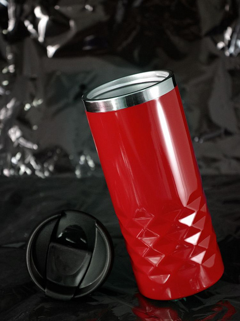 Термостакан Prism, красный с логотипом в Екатеринбурге заказать по выгодной цене в кибермаркете AvroraStore