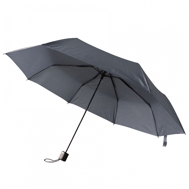 Зонт складной Сиэтл - Серый CC с логотипом в Екатеринбурге заказать по выгодной цене в кибермаркете AvroraStore