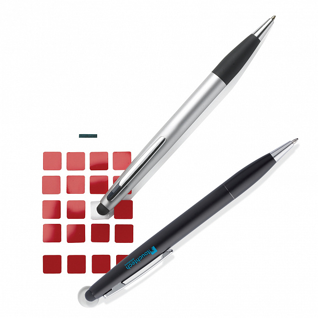 Ручка-стилус Touch 2 в 1, черный с логотипом в Екатеринбурге заказать по выгодной цене в кибермаркете AvroraStore