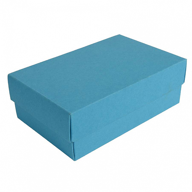 Коробка картонная, "COLOR" 11,5*6*17 см; голубой с логотипом в Екатеринбурге заказать по выгодной цене в кибермаркете AvroraStore