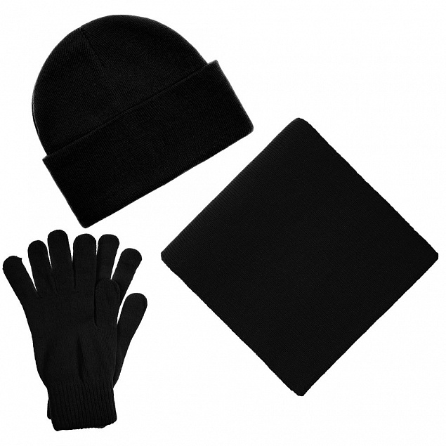 Перчатки Urban Flow, черные с логотипом в Екатеринбурге заказать по выгодной цене в кибермаркете AvroraStore