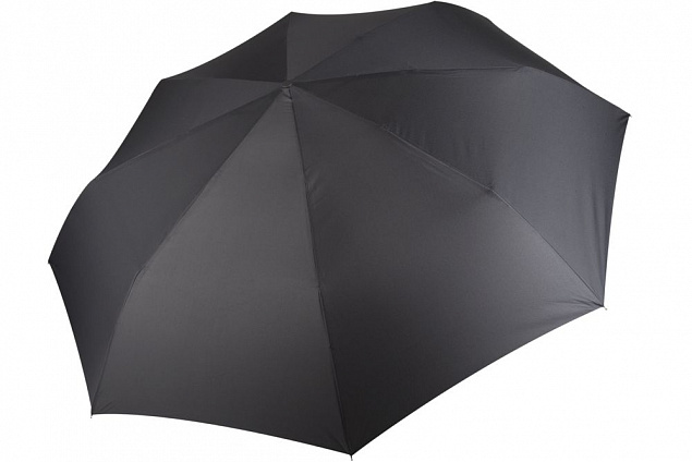 Зонт складной Fiber, черный с логотипом в Екатеринбурге заказать по выгодной цене в кибермаркете AvroraStore