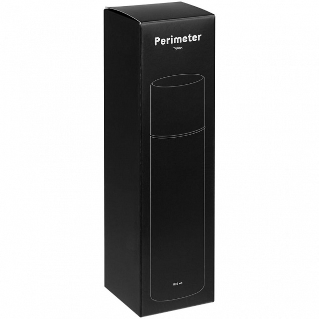 Термос Perimeter, черный с логотипом в Екатеринбурге заказать по выгодной цене в кибермаркете AvroraStore