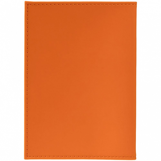 Обложка для паспорта Shall, оранжевая с логотипом в Екатеринбурге заказать по выгодной цене в кибермаркете AvroraStore