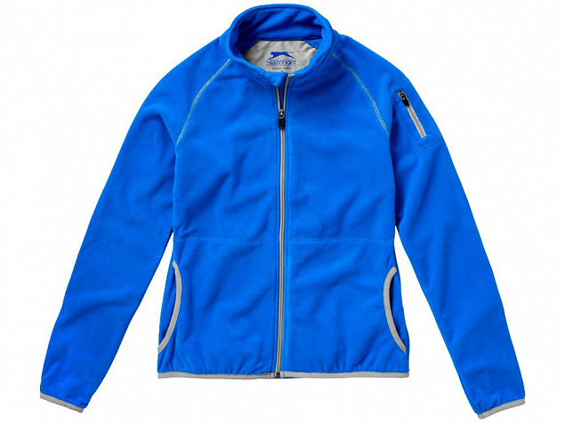 Куртка Drop Shot из микрофлиса женская, небесно-голубой с логотипом в Екатеринбурге заказать по выгодной цене в кибермаркете AvroraStore